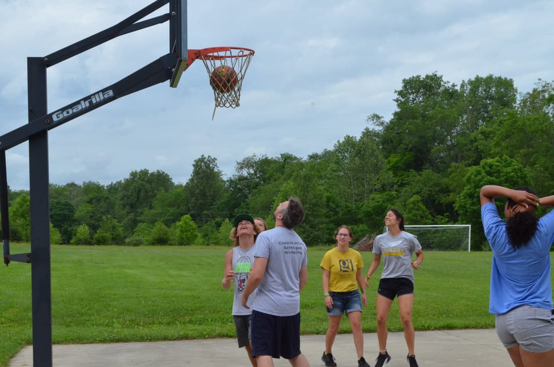 Outdoor activity spaces at Camp Otyokwah