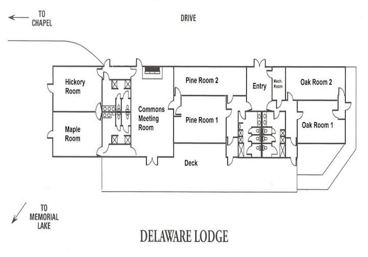 Delaware Lodge floor plan